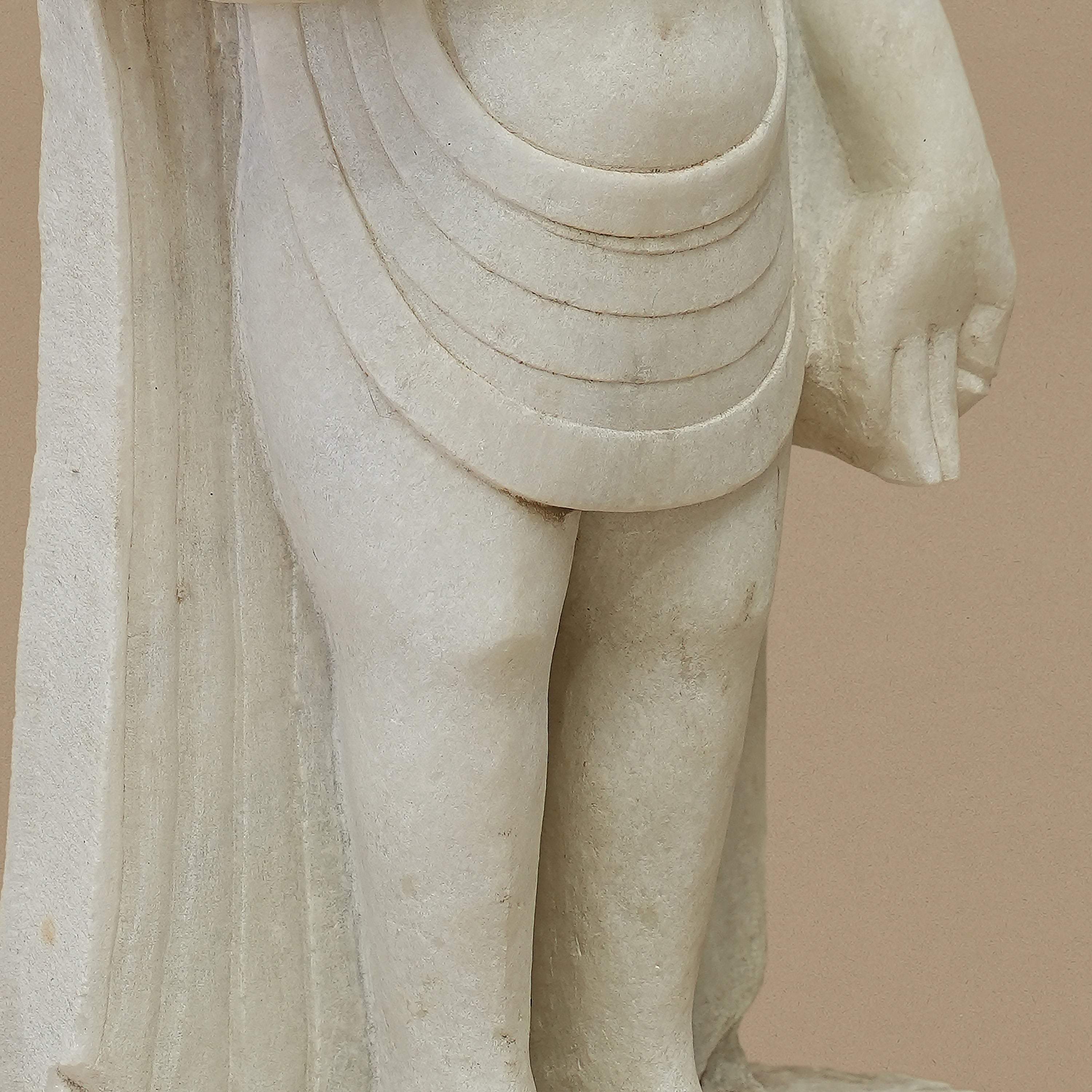 15" Lord Buddha Statue | Handcrafted from White Marble