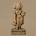 15" Traditional Female Statue | Handcrafted from Yellow Sandstone
