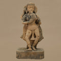 15" Devoted Female Statue | Handcrafted from Yellow Sandstone