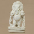18" Standing Lord Ganesha Statue | Handcrafted from White Marble