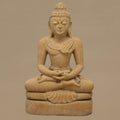14.5" Lord Buddha Statue | Handcrafted from Yellow Sandstone