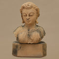 14" Serene Bust Statue | Handcrafted from Yellow Sandstone