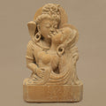 14.5" Lord Shiva & Parvati Statue | Handcrafted from Yellow Sandstone
