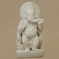 18" Lord Ganesha Statue | Handcrafted from White Marble