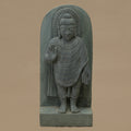 12" Lord Buddha Statue | Handcrafted from Dungarpur Black Stone
