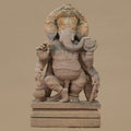 12.5" Lord Ganesha Statue | Handcrafted from Yellow Sandstone