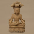 12" Lord Buddha Statue | Handcrafted from Yellow Sandstone