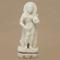 16" Divine Female Statue | Handcrafted from White Marble