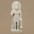 15" Lord Hanuman Statue | Handcrafted from White Marble