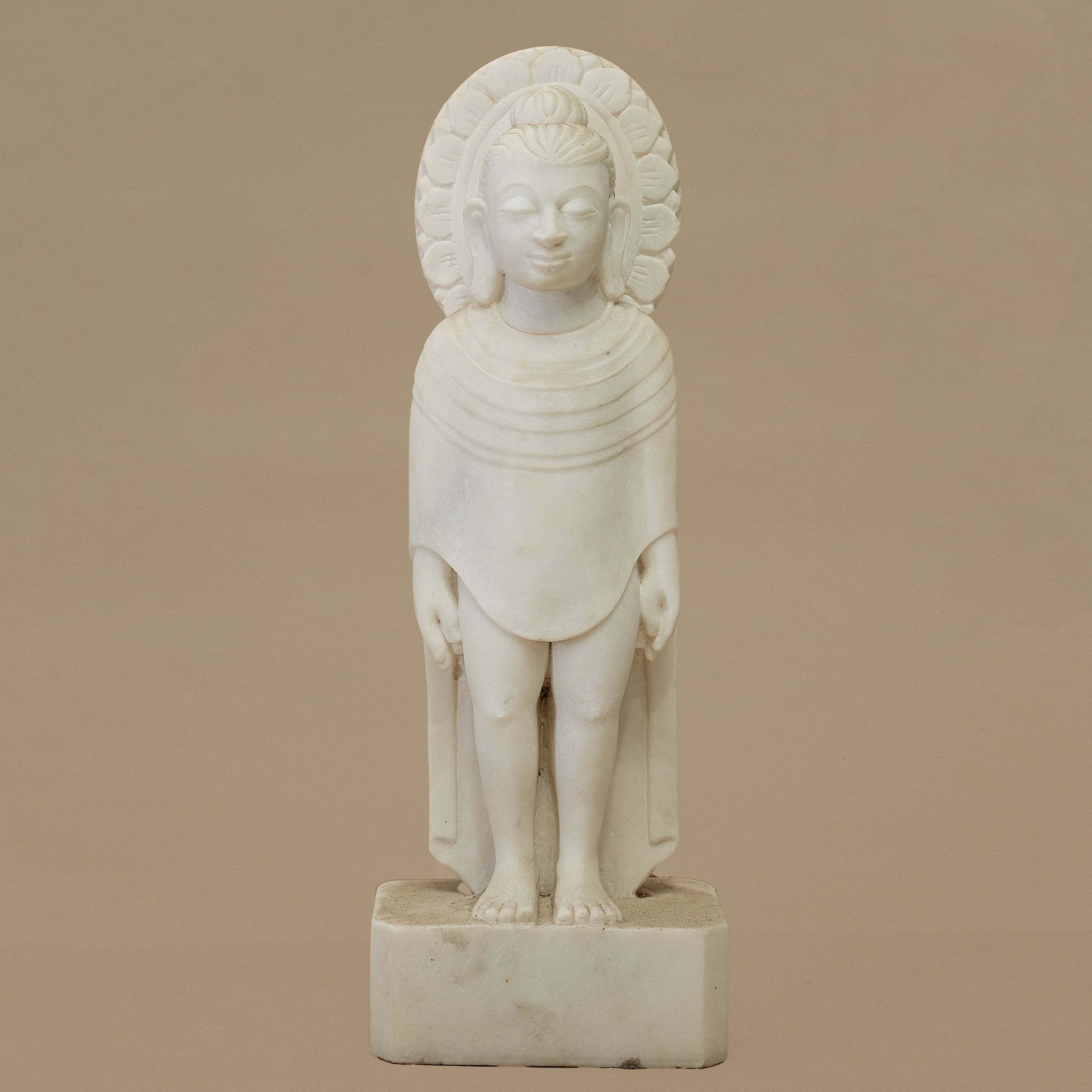 15" Standing Lord Buddha Statue | Handcrafted from White Marble