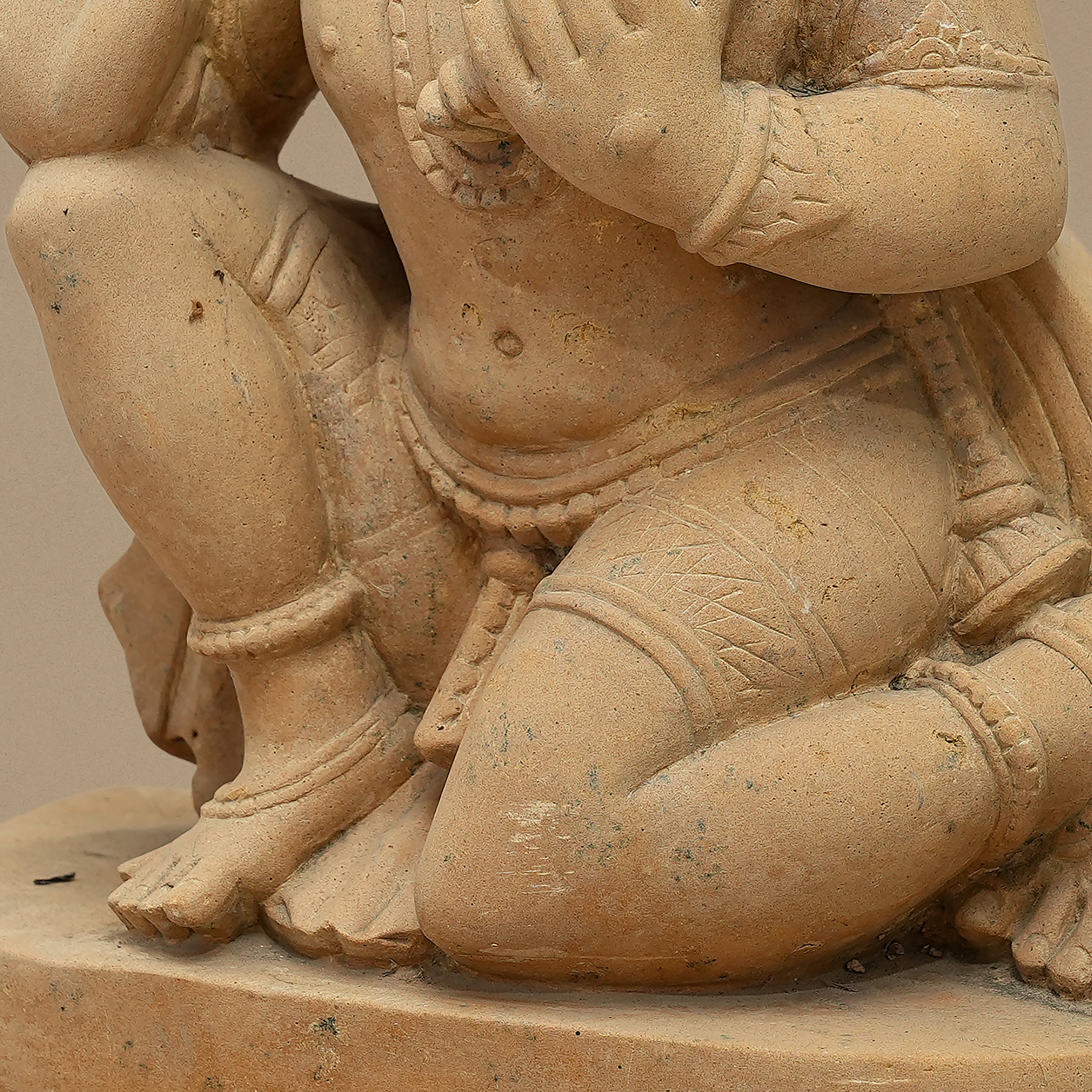 15" Lord Hanuman Statue | Handcrafted from Yellow Sandstone